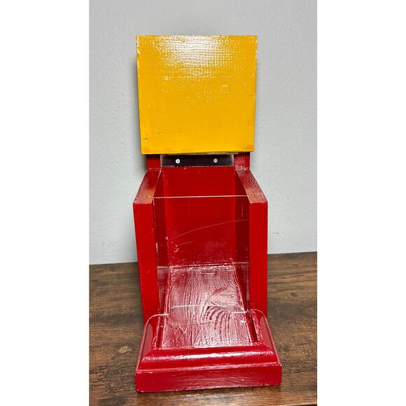 Vtg Washington Redskins NFL Burgundy & Gold Handmade & Hand Painted Bird Feeder - Picture 6 of 10